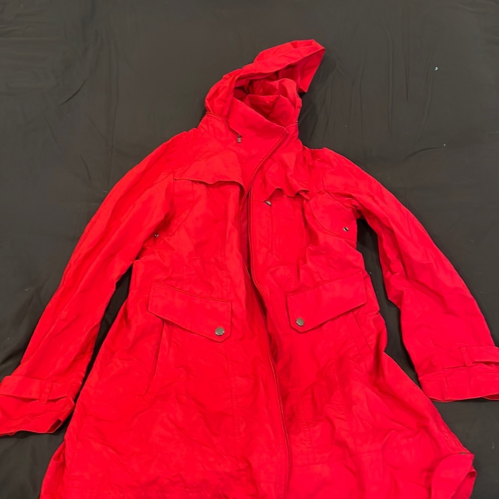 Cole Haan Women Hooded Rain Jacket, size M